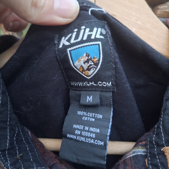 Kuhl Red Plaid Casual Button Down Shirt - Picture 3 of 5